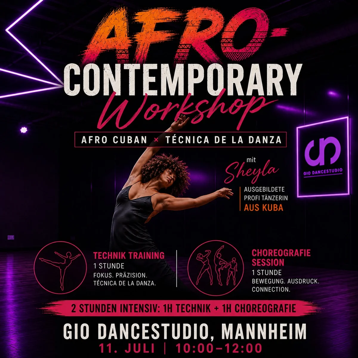 Afro-Contemporary Workshop mit Sheyla