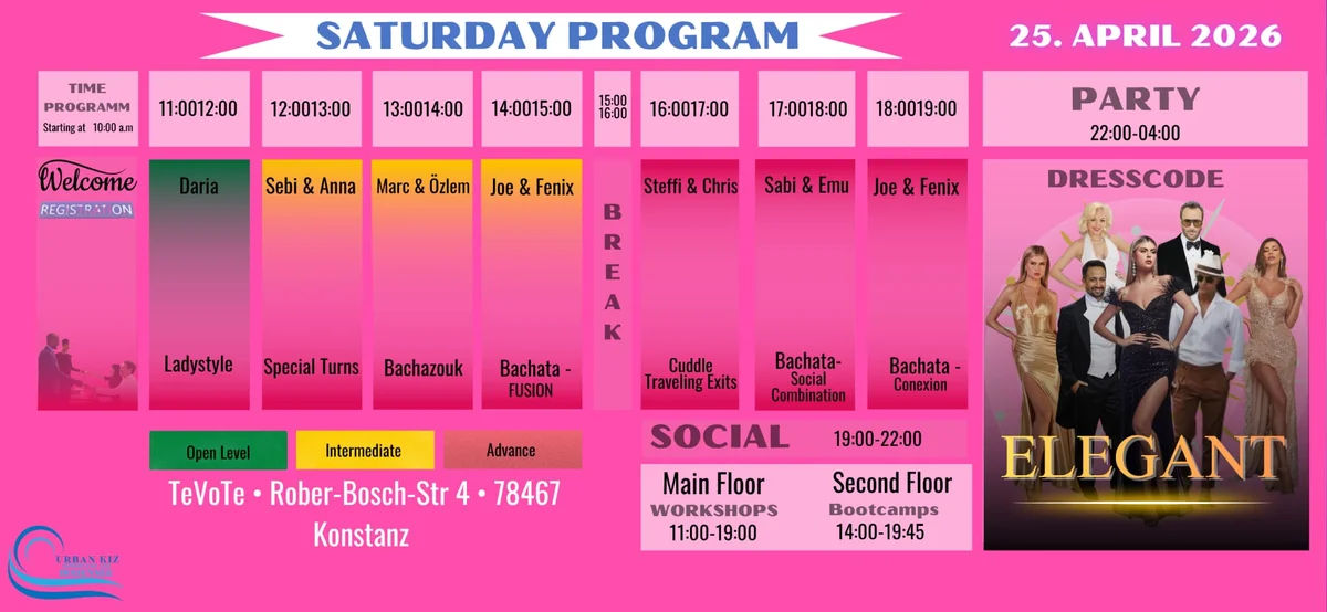 Saturday Program - Urban Kiz Bodensee
