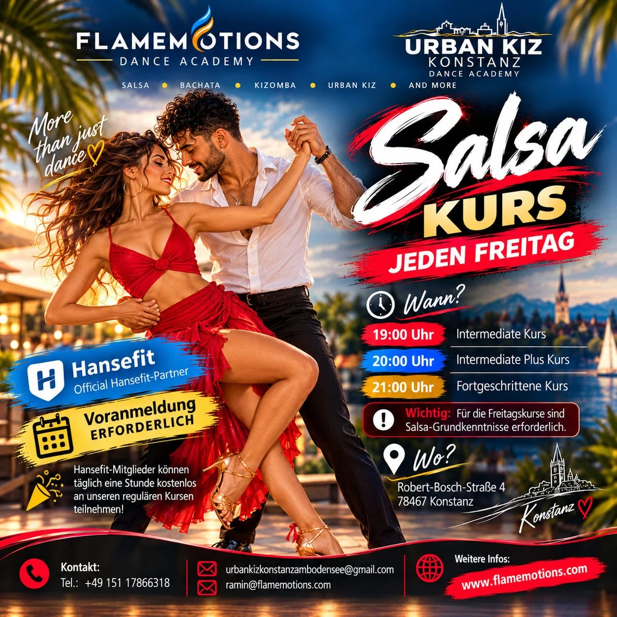 Salsa Kurs jeden Freitag