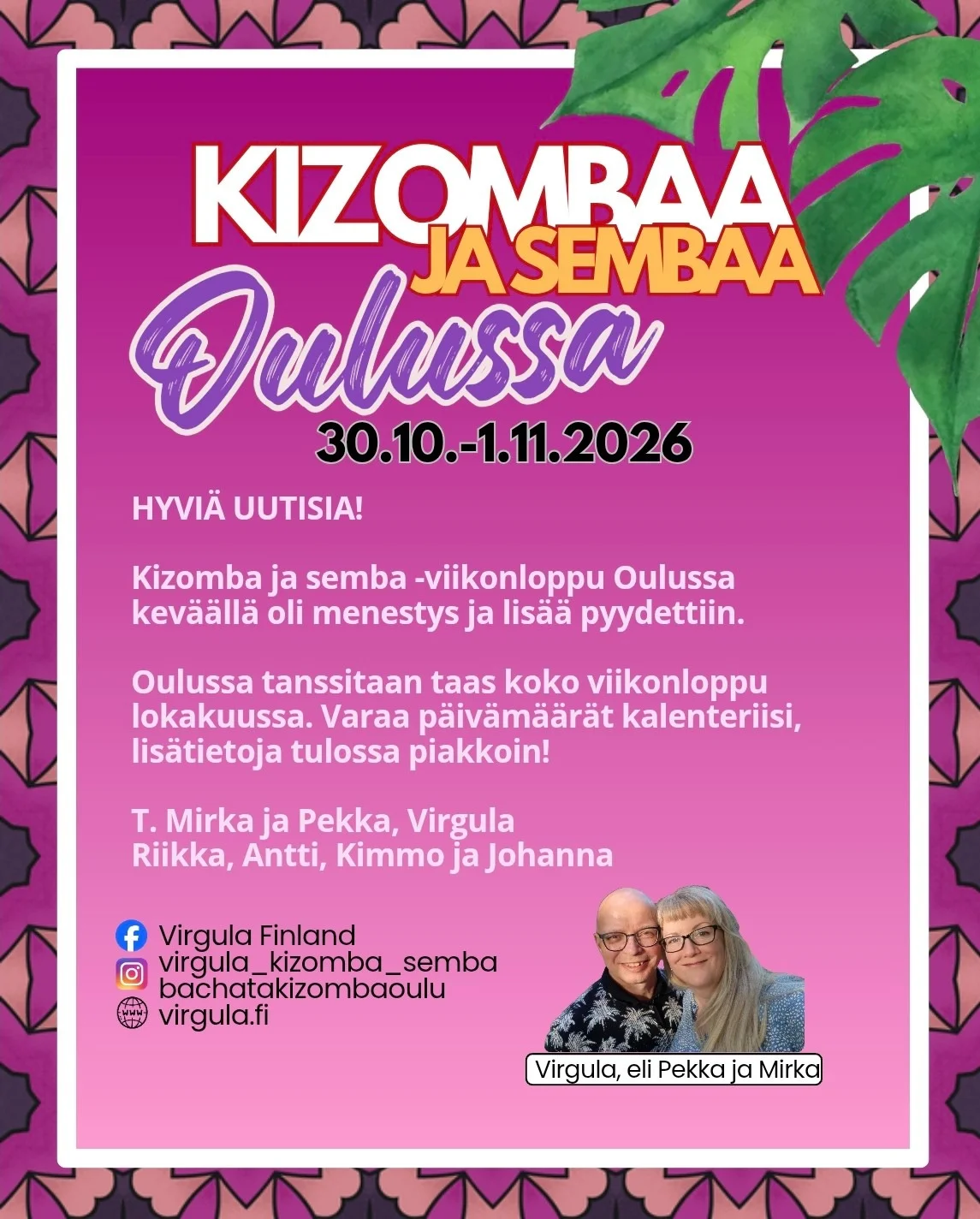 Salsa, Bachata & Kizomba at Tanssikeskus Citydance, Oulu