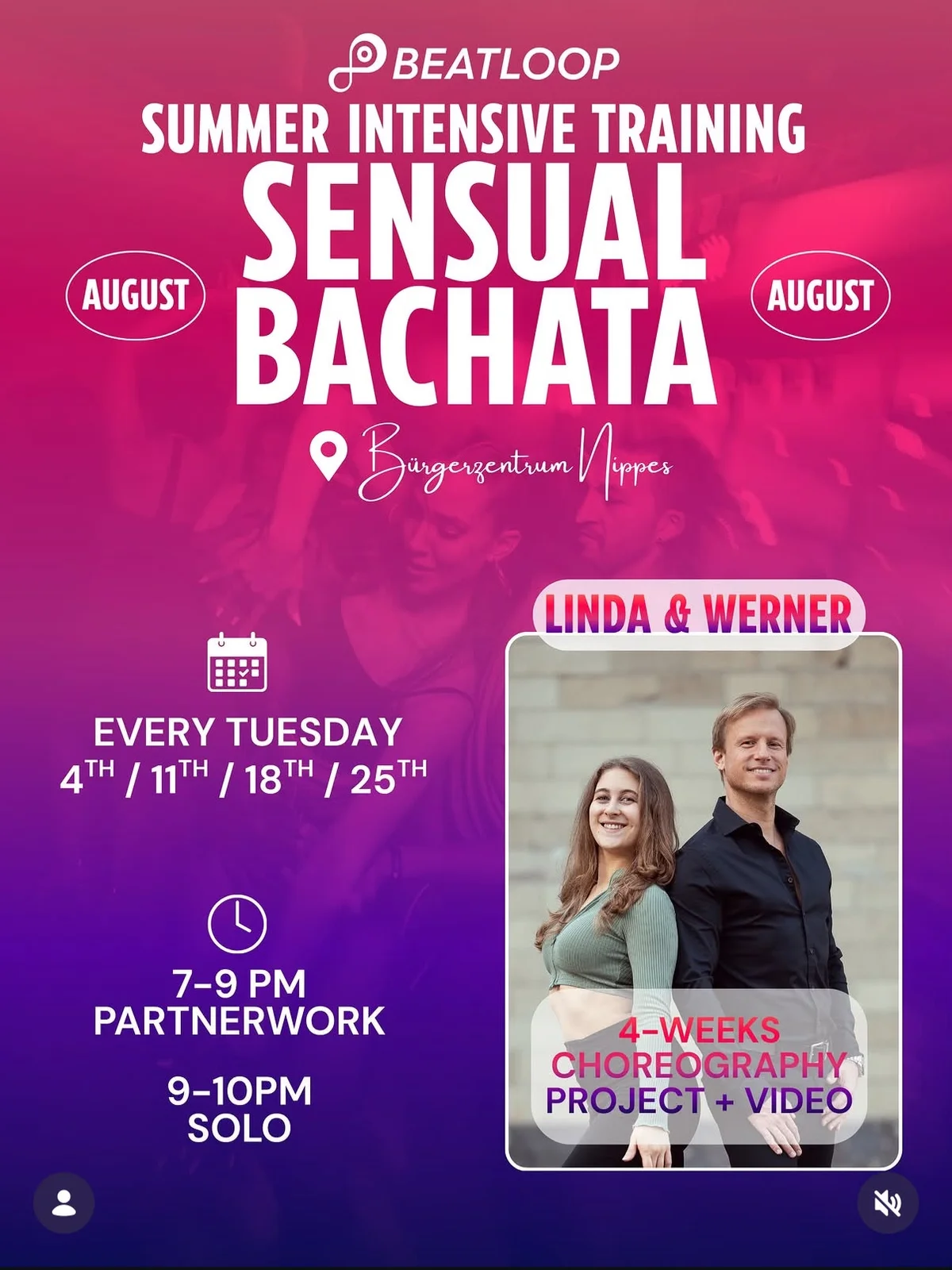 BEATLOOP SUMMER INTENSIVE – SENSUAL BACHATA