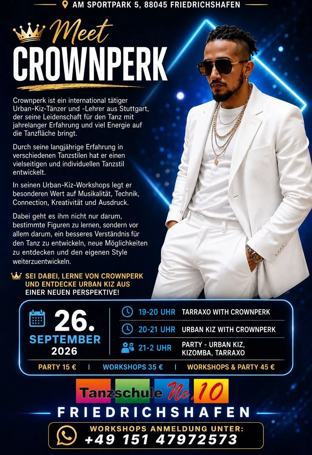 Meet Crownperk - Workshops & Party
