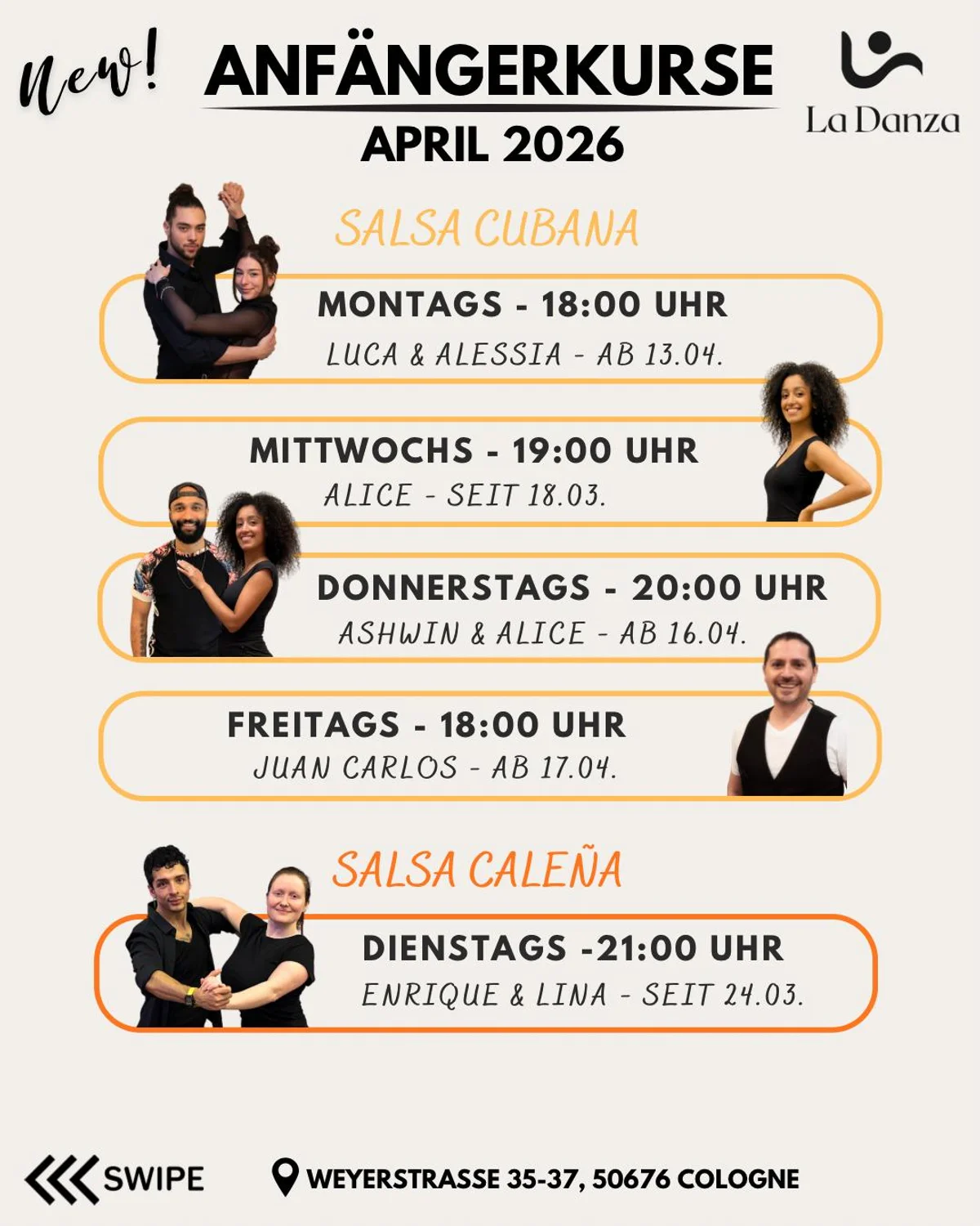 Salsa Cubana Anfängerkurs (Juan Carlos)