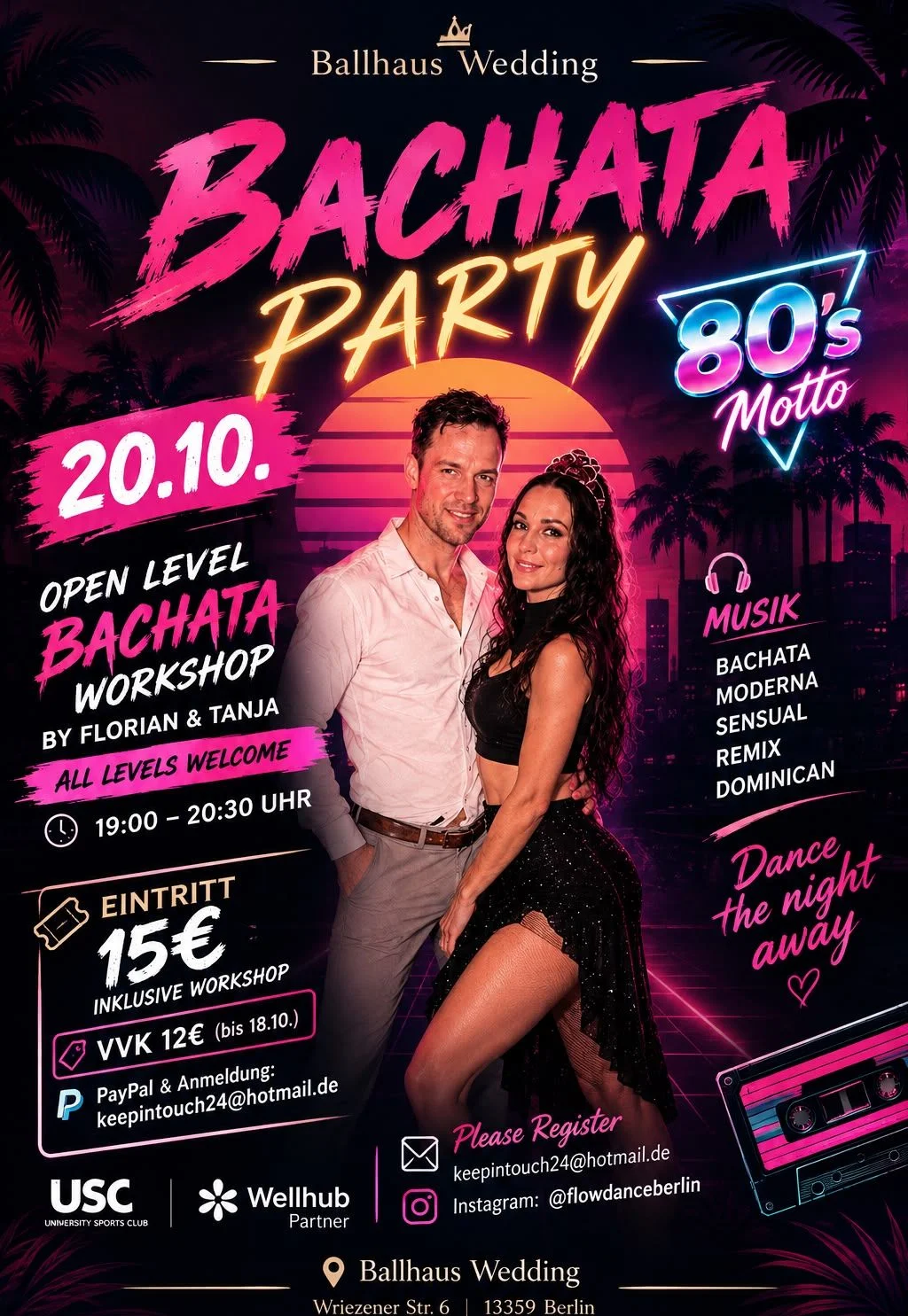 Ballhaus Wedding Party - 80s Special Bachata Party