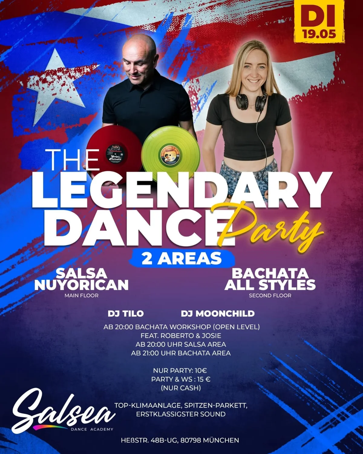 Bachata Workshop + The Legendary Dance Party