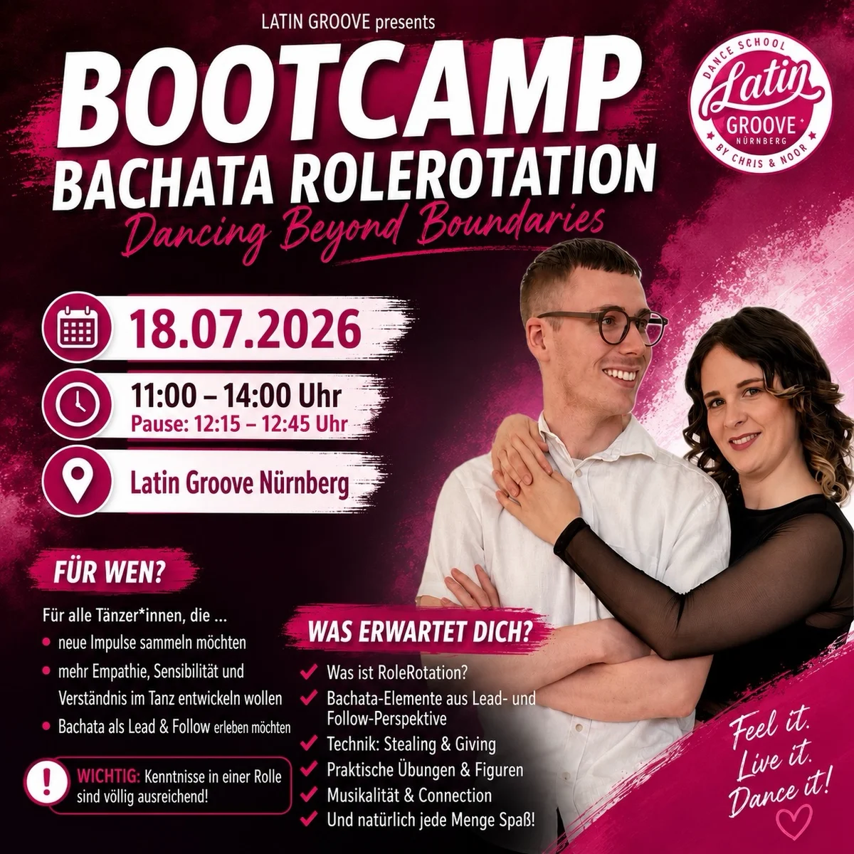 BOOTCAMP: Bachata Role Rotation – Dancing Beyond Boundaries
