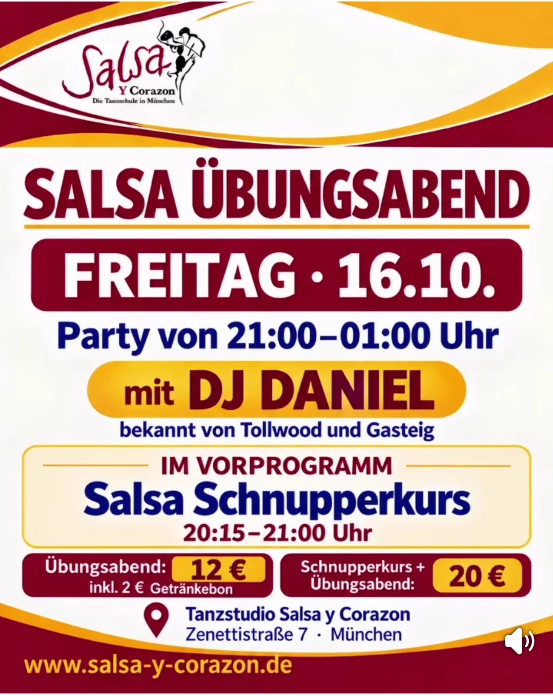Salsa Übungsabend mit DJ Daniel