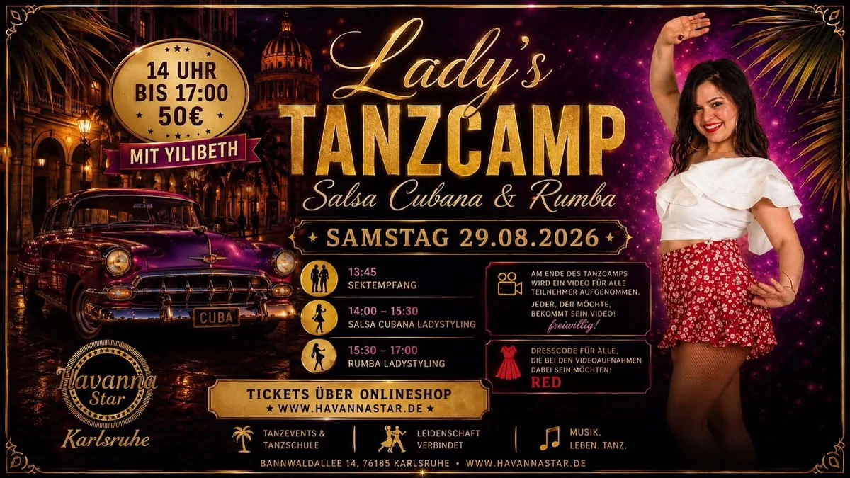 Ladies Tanzcamp mit Yilibeth – Salsa Cubana & Rumba