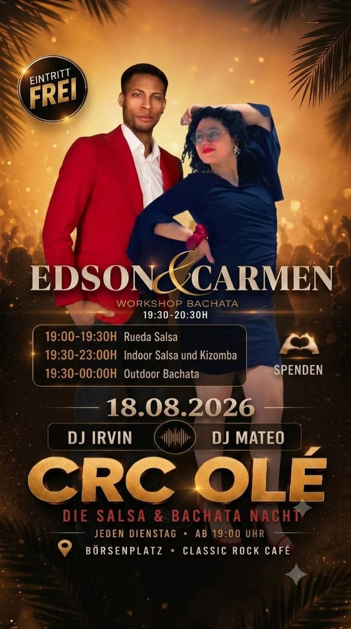 CRC OLÉ - Die Salsa & Bachata Nacht
