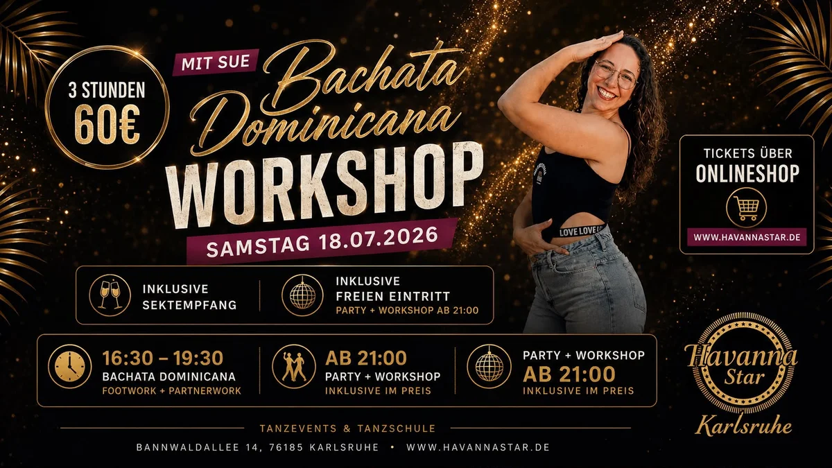 Bachata Dominicana Workshop mit Sue & Party