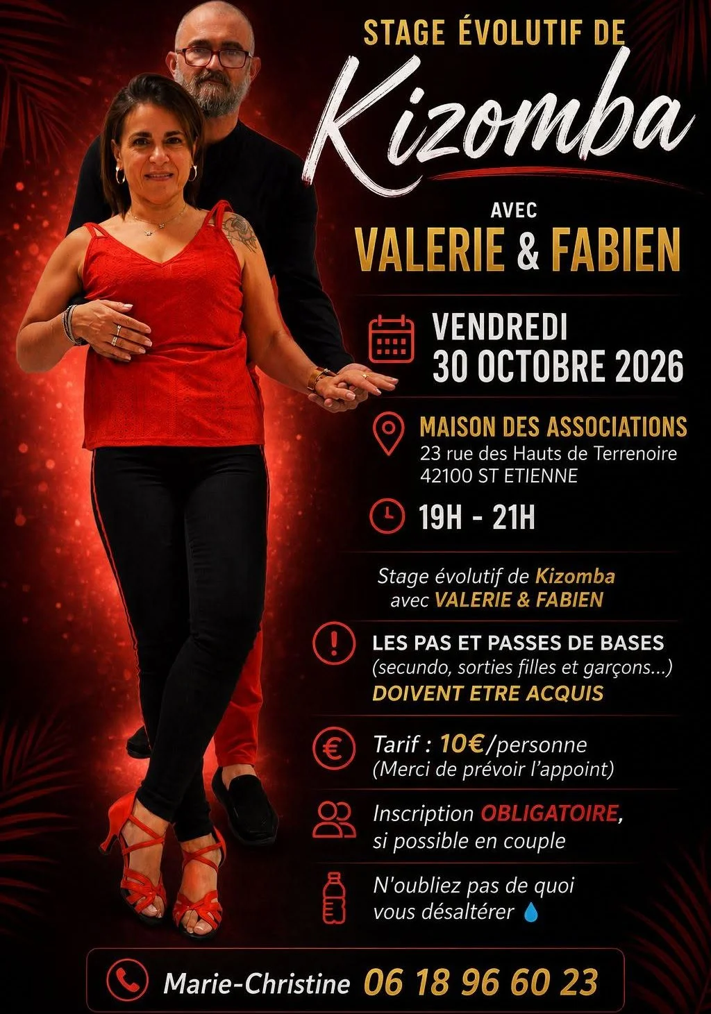 Bachata & Kizomba at 23 rue des hauts de Terrenoire, Saint Étienne