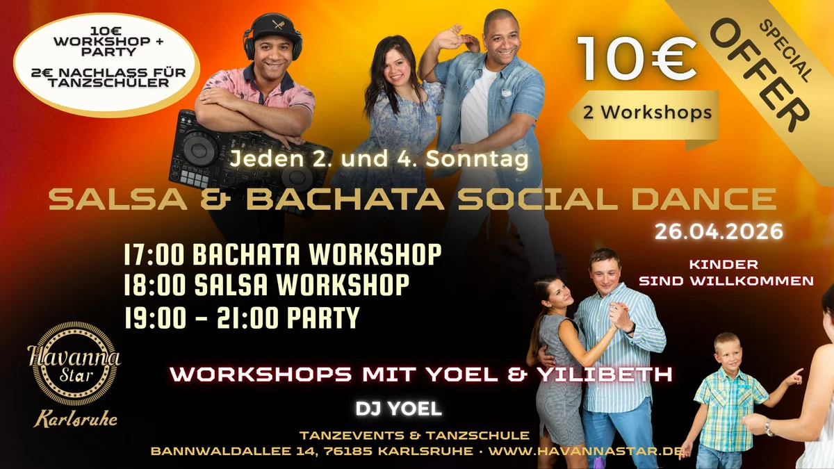 Salsa & Bachata Social Dance Sonntag