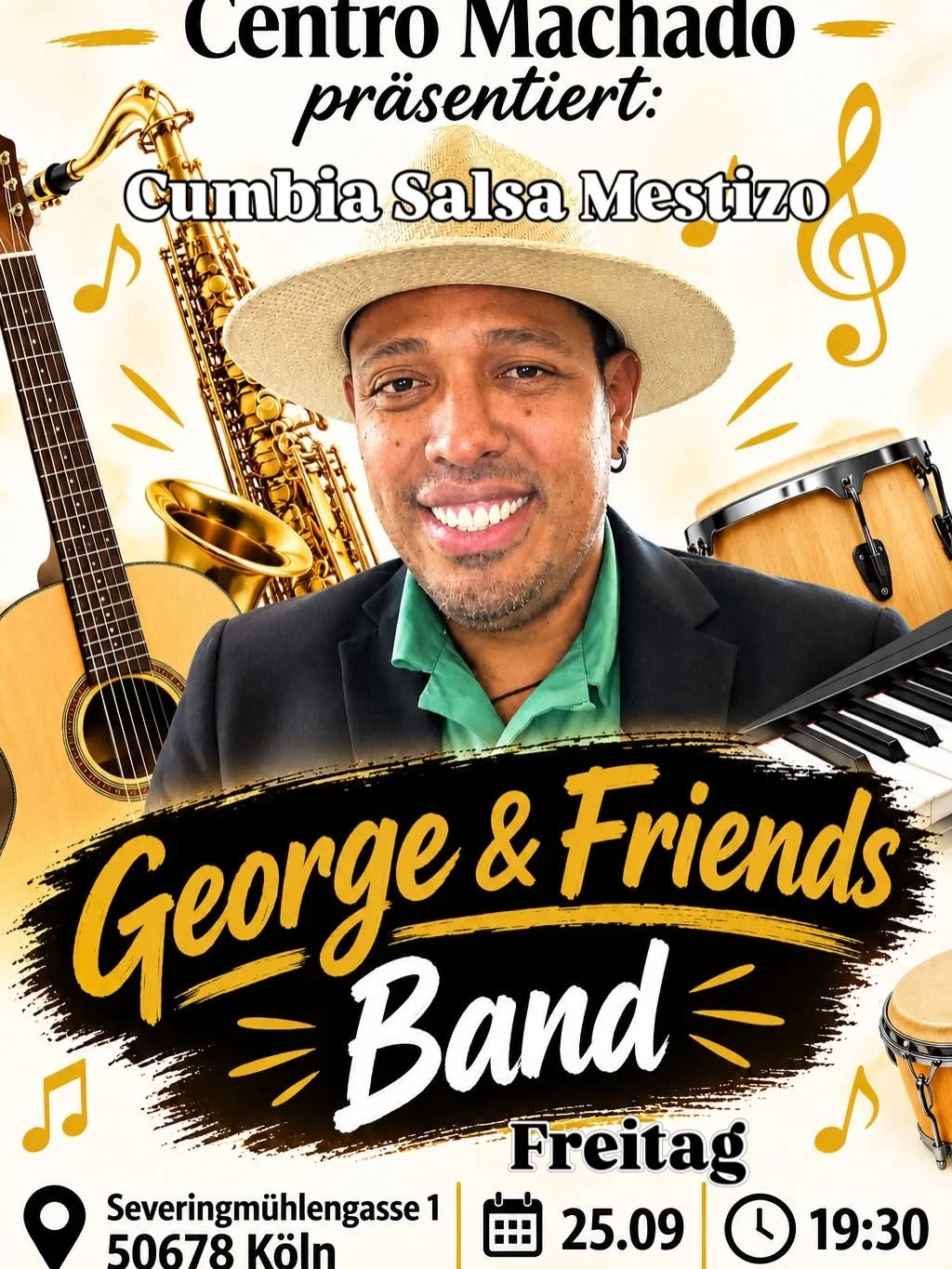 Cumbia Mestizo Salsa George & Friends Bannd – Salsa in Cologne (Koeln)