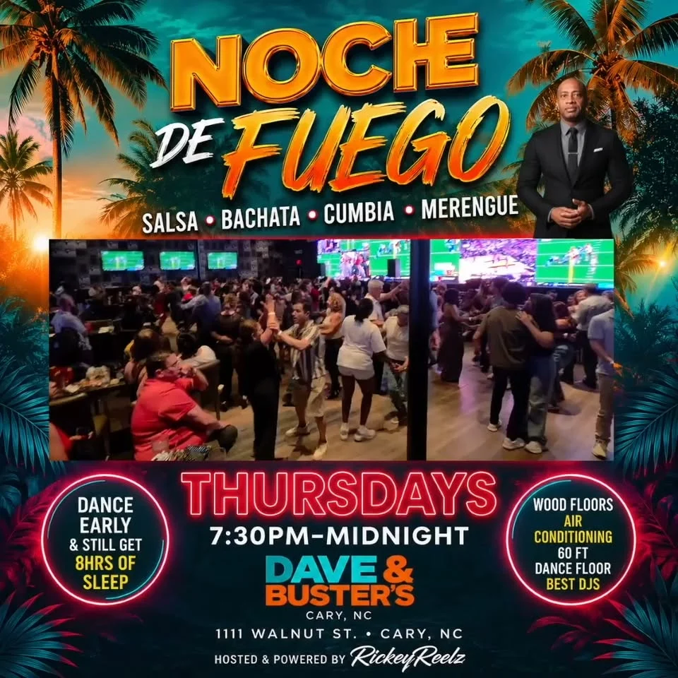 Salsa & Bachata at 1111 walnut st. cary, NC