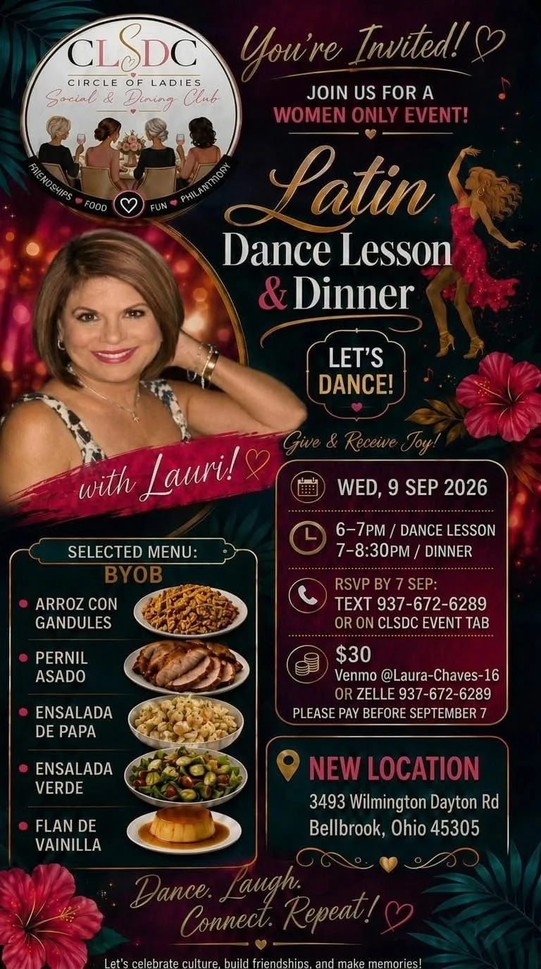Salsa & Bachata at 3493 Wilmington Dayton Rd, Bellbrook,  Ohio