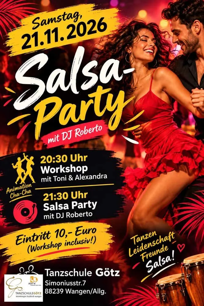 Salsa-Party in Wangen mit DJ Roberto