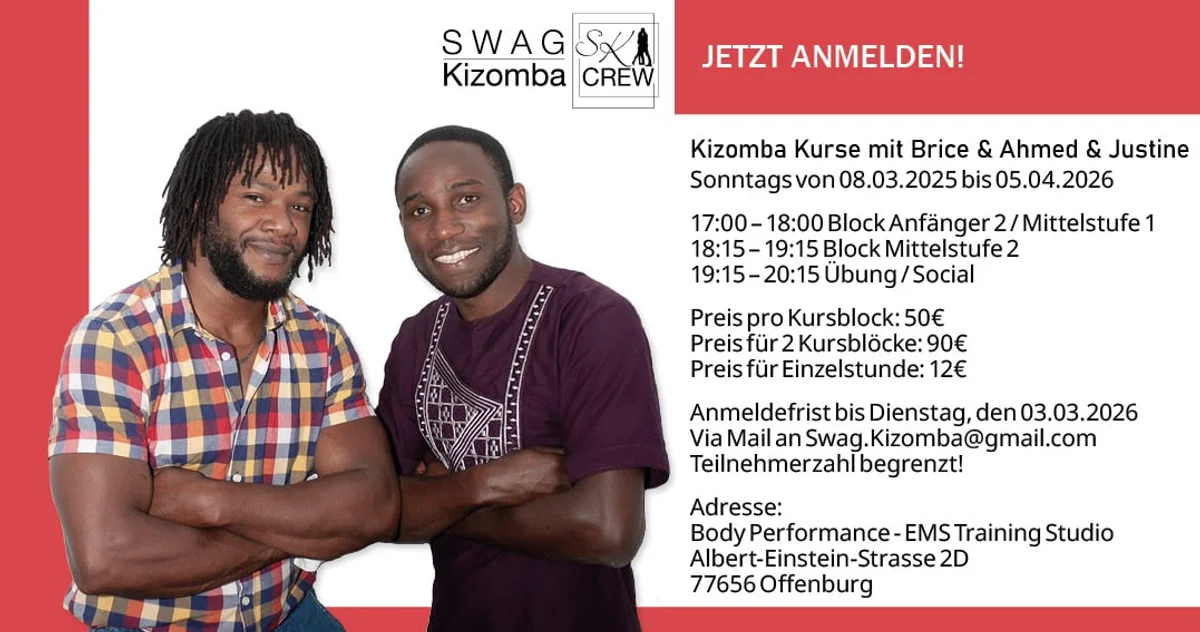 New Kizomba Classes for all level in Offenburg - March