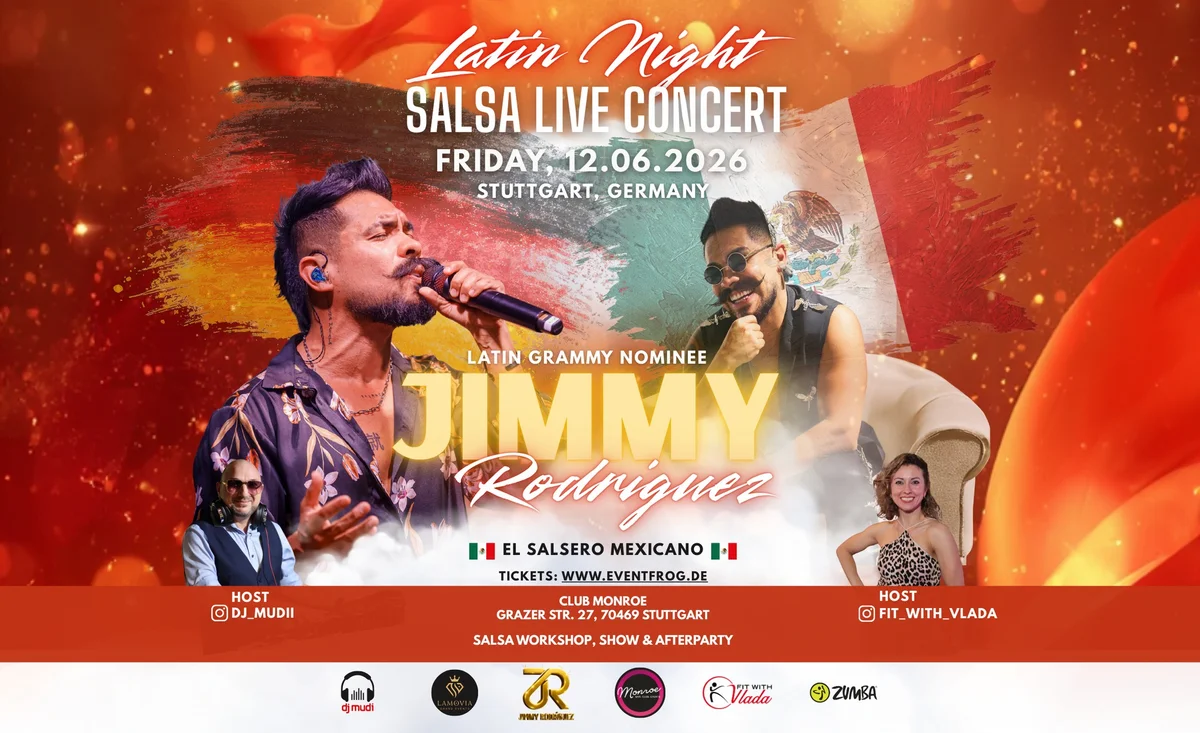 Jimmy Rodriguez Salsa Live Konzert – 12.06.2026, Stuttgart