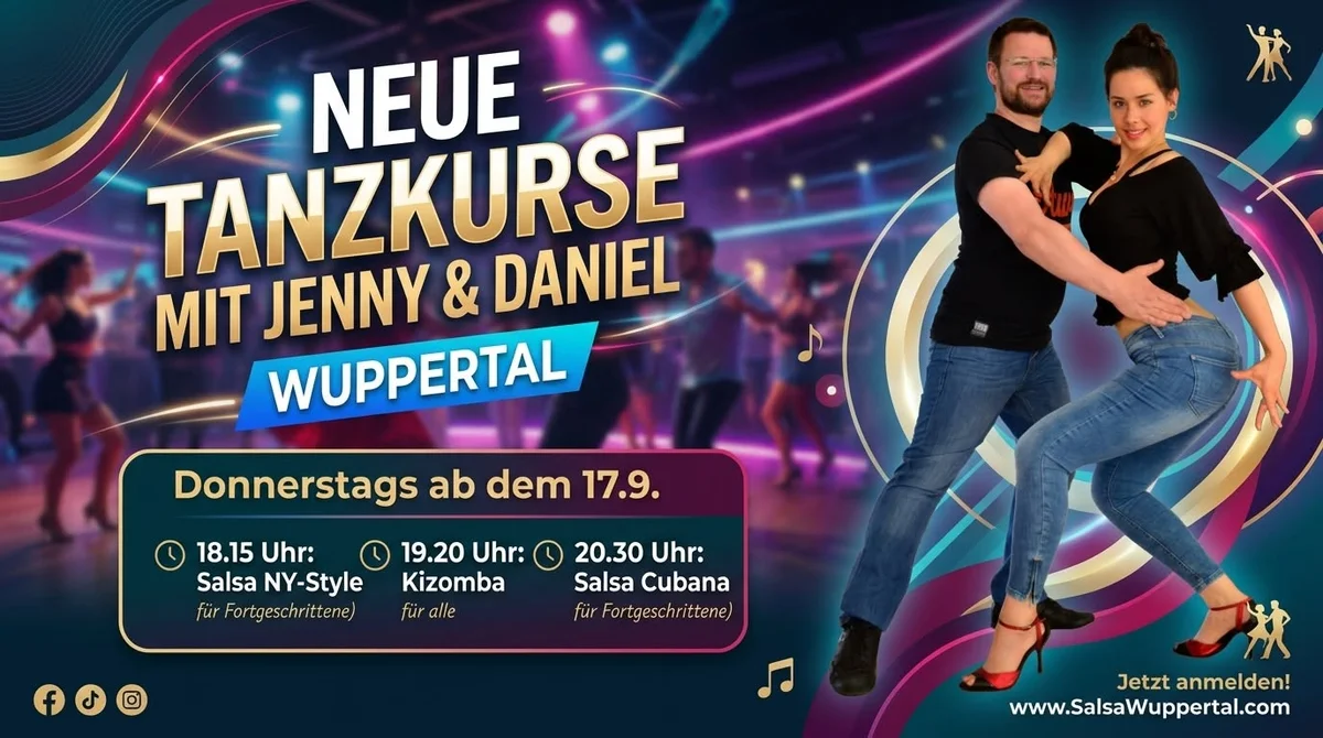 Tanzkurse mit Jenny & Daniel: Salsa on1, Kizomba & Salsa Cubana