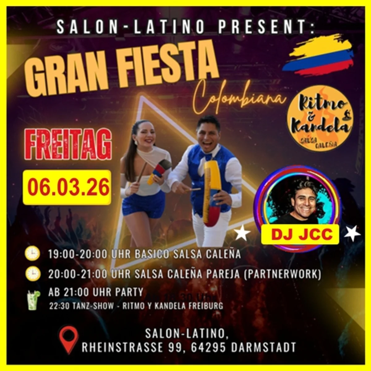 Latin Party ★ Gran fiesta Colombia ★ Salsa und Bachata