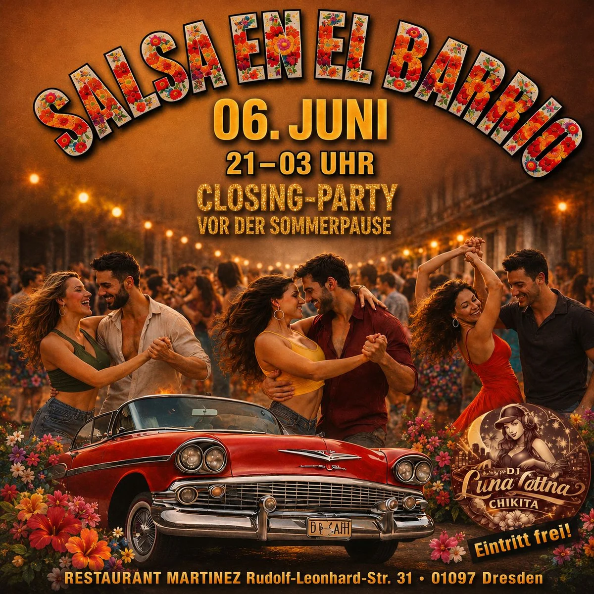 SALSA EN EL BARRIO - AMAZING CLOSING PARTY VOR DER SOMMERPAUSE 