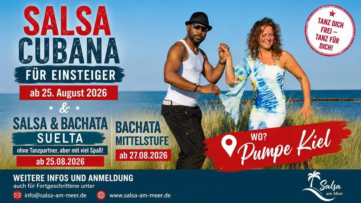 Salsa Cubana & Bachata für Einsteiger und Fortgeschrittene in Kiel