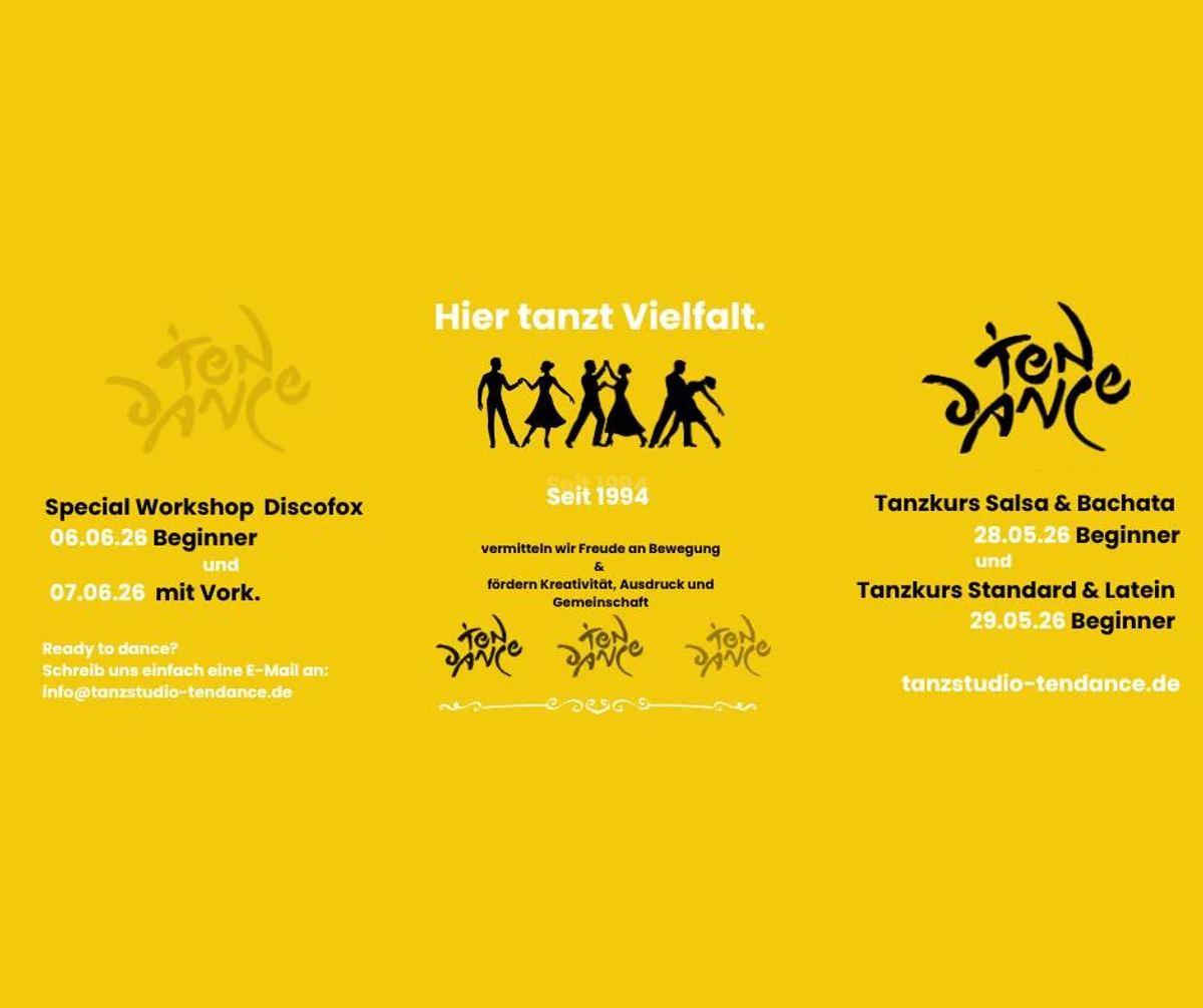 Neue Tanzkurse im Tanzstudio tendance