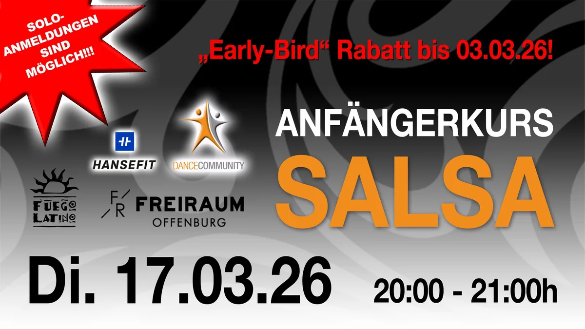 Salsa-Anfängerkurs im FREIRAUM OFFENBURG