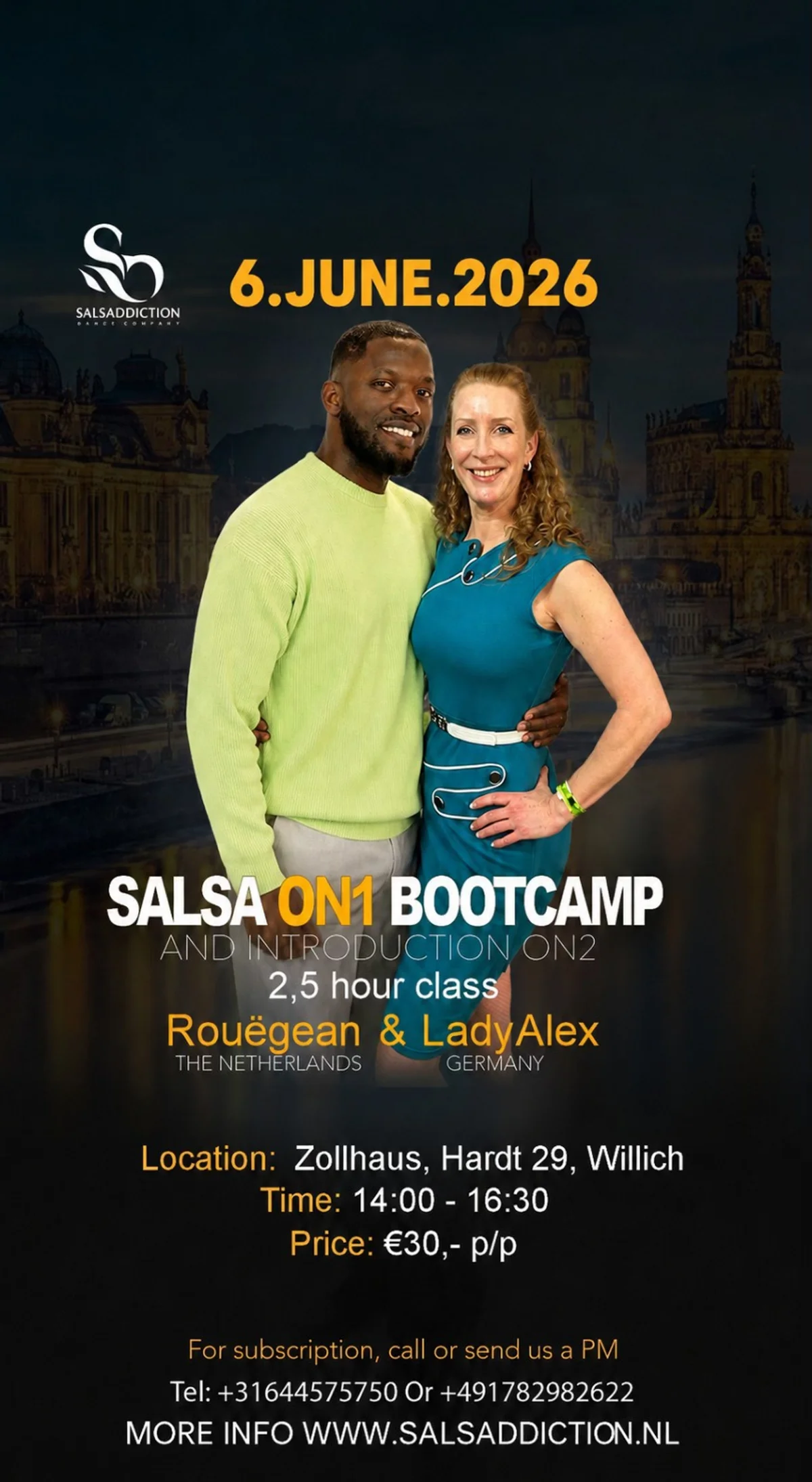 SALSA on1-Bootcamp - mit Blick auf NY -> On2!