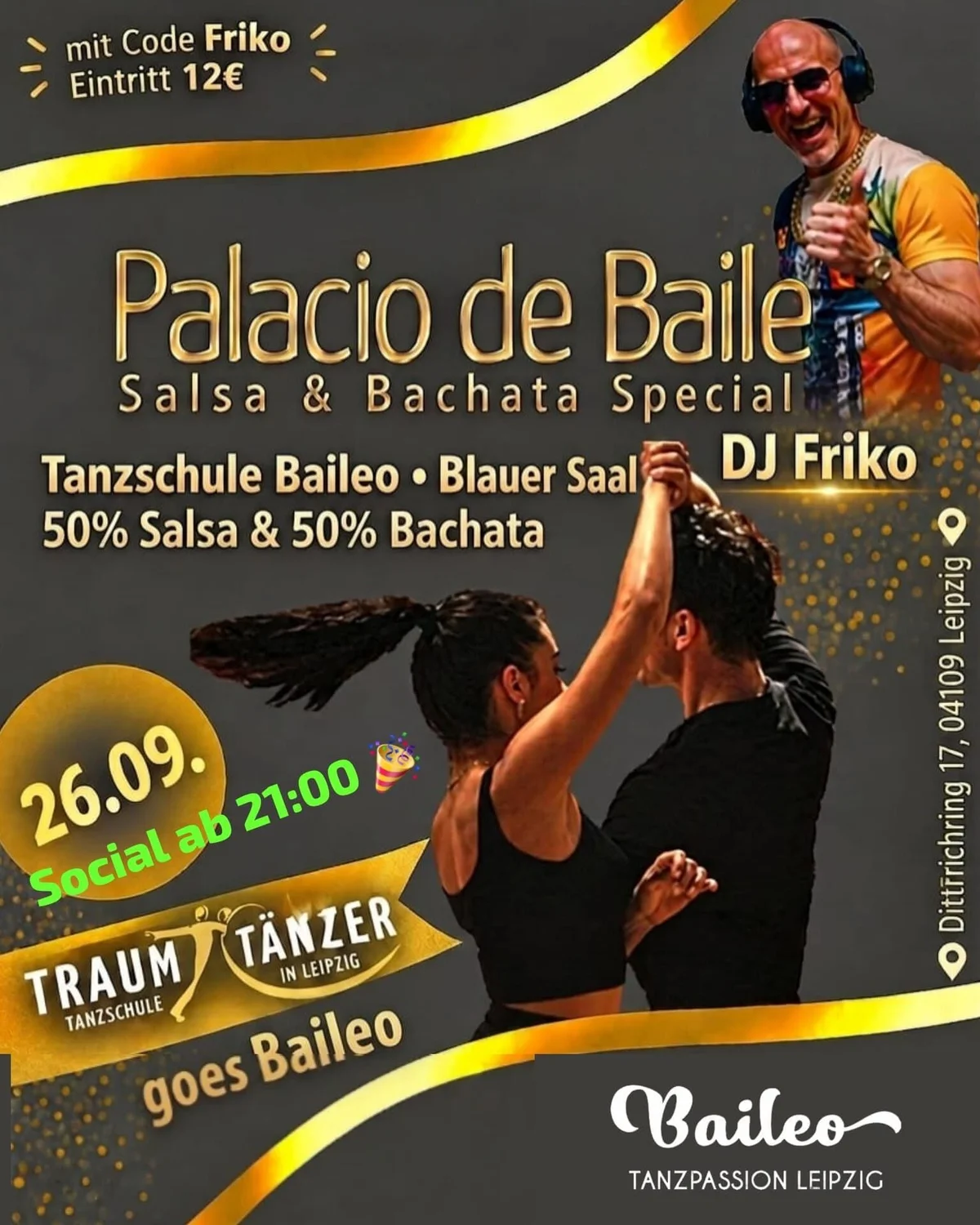 Salsa-Bachata-Party Palacio de Baile – Salsa and Bachata in Leipzig