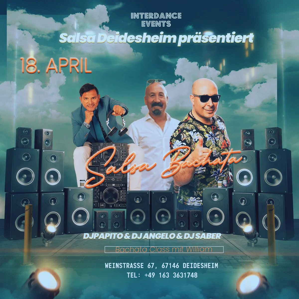 ⭐️ Salsa & Bachata Party in Deidesheim ⭐️ 18. April 2026 ⭐️