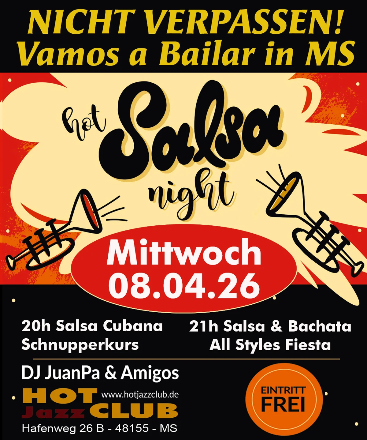 Hot Salsa & Bachata Night im Hot Jazz Club