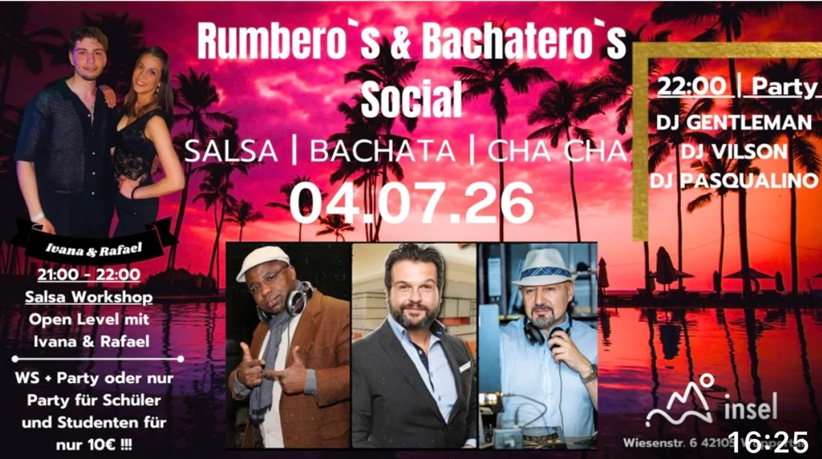 Rumbero's & Bachatero's Social - Juli edition -