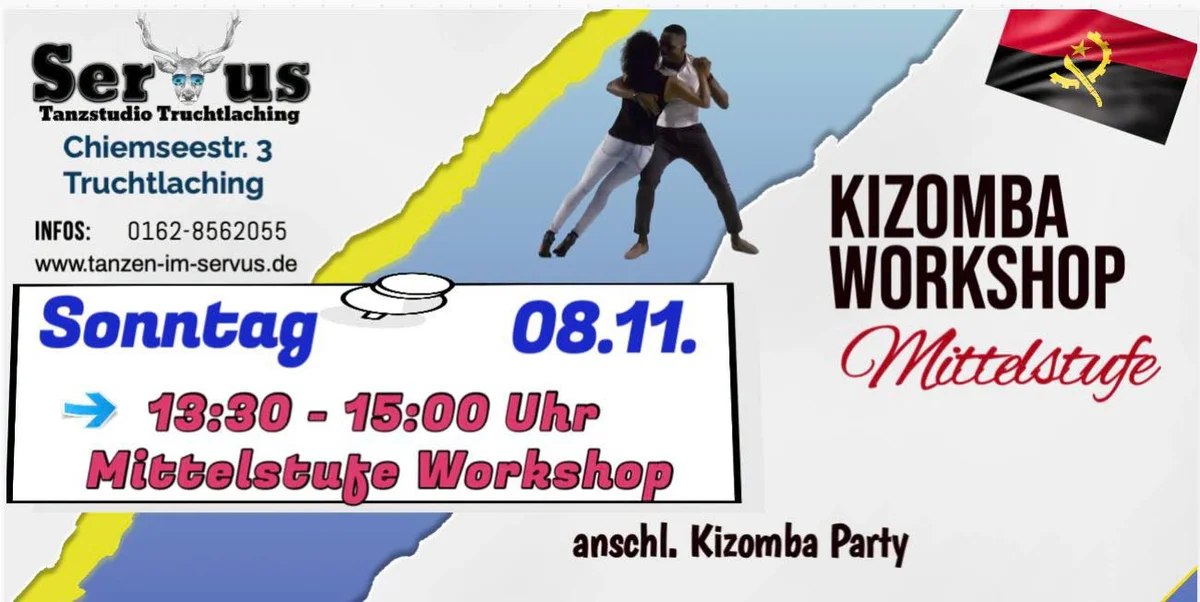 Kizomba - Mittelstufe Workshop - anschließend Kizomba Party 