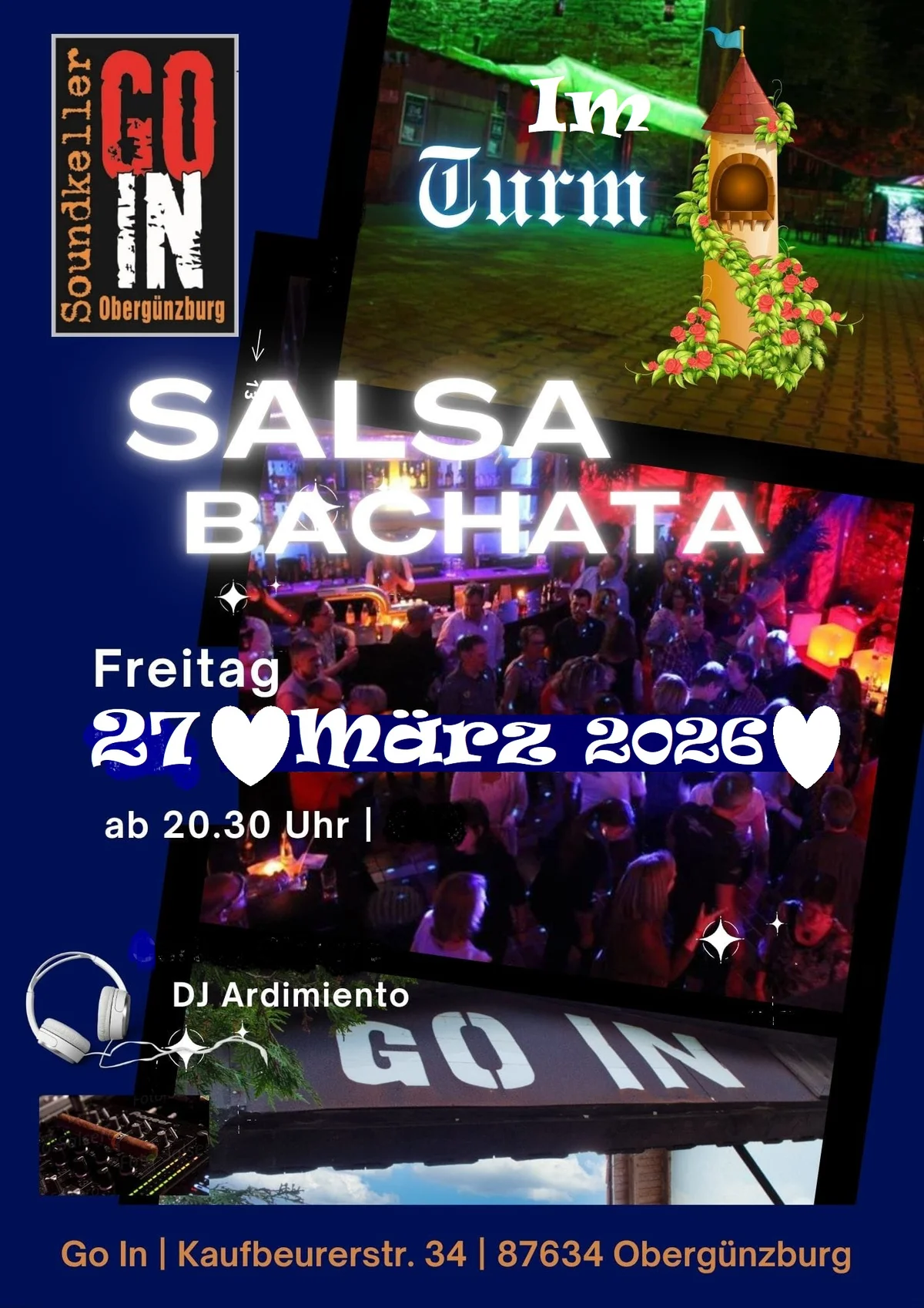 Latin In und Salsa Tanz Nacht 