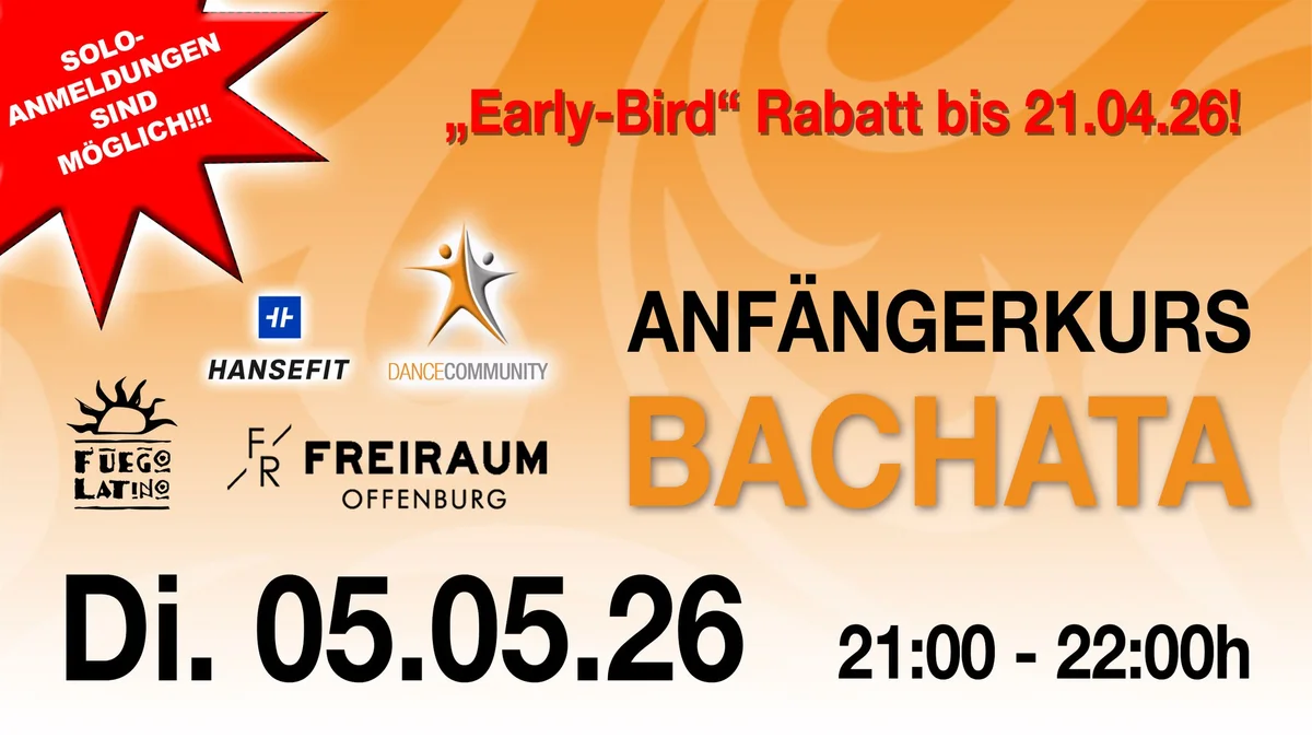 Bachata-Anfängerkurs im FREIRAUM OFFENBURG