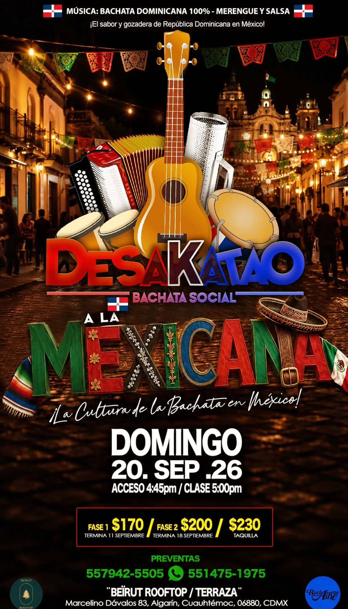 Bachata at Desakatao Bachata Social, Ciudad de México