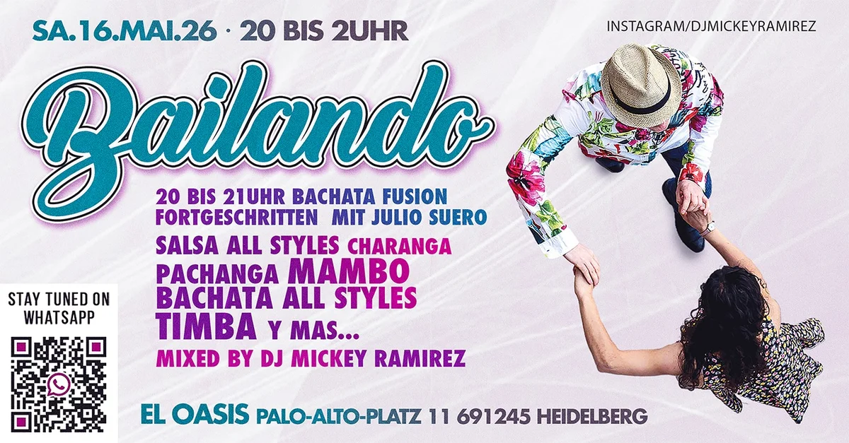 ★ BAILANDO + Bachata Fusion fortgesch.Workshop ★