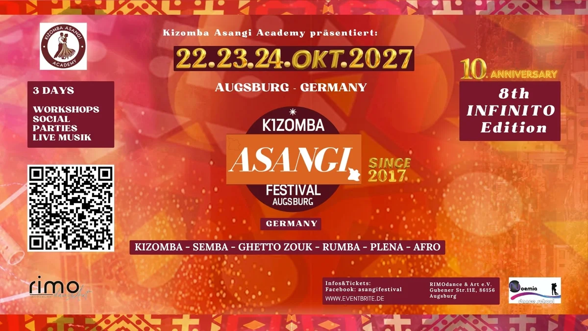 ASANGI-KIZOMBA-SEMBA-FESTIVAL - AUGSBURG - GERMANY-8 th Infinito Edition
