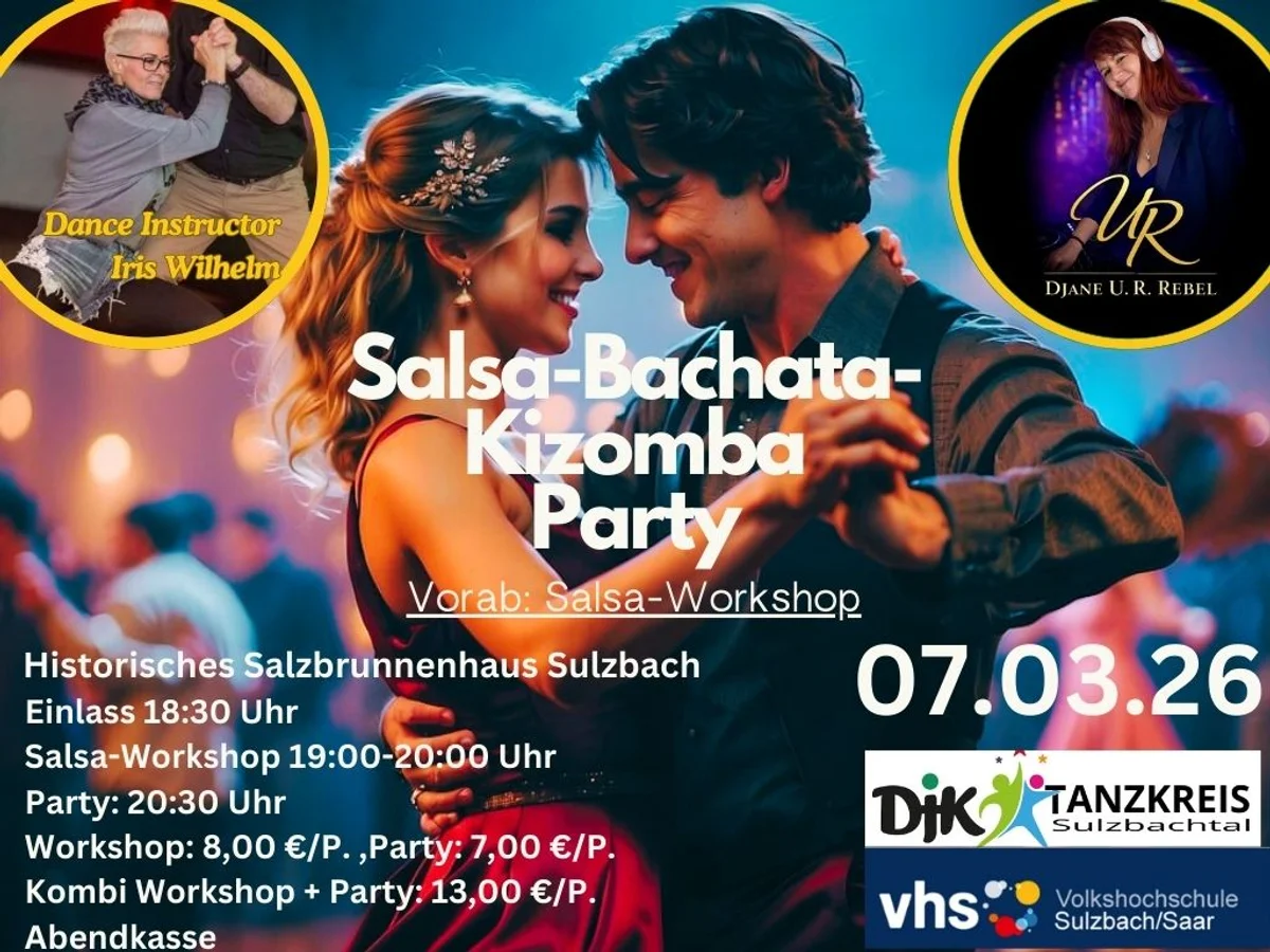 Salsa - Bachata - Kizomba - Party im historischen Salzbrunnenhaus Sulzbach
