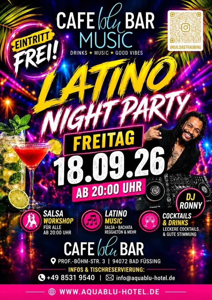 Latino Night Party AQUABLUHOTEL