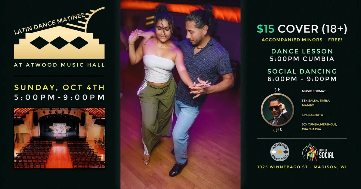 Salsa & Bachata at Atwood Music Hall, Madison