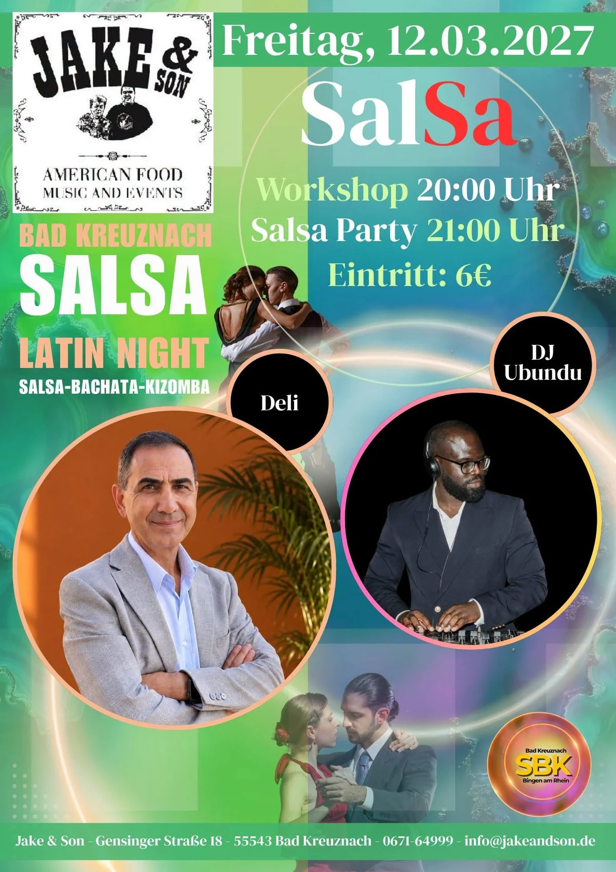 SALSA LATIN NIGHT im Jake & Son in Bad Kreuznach