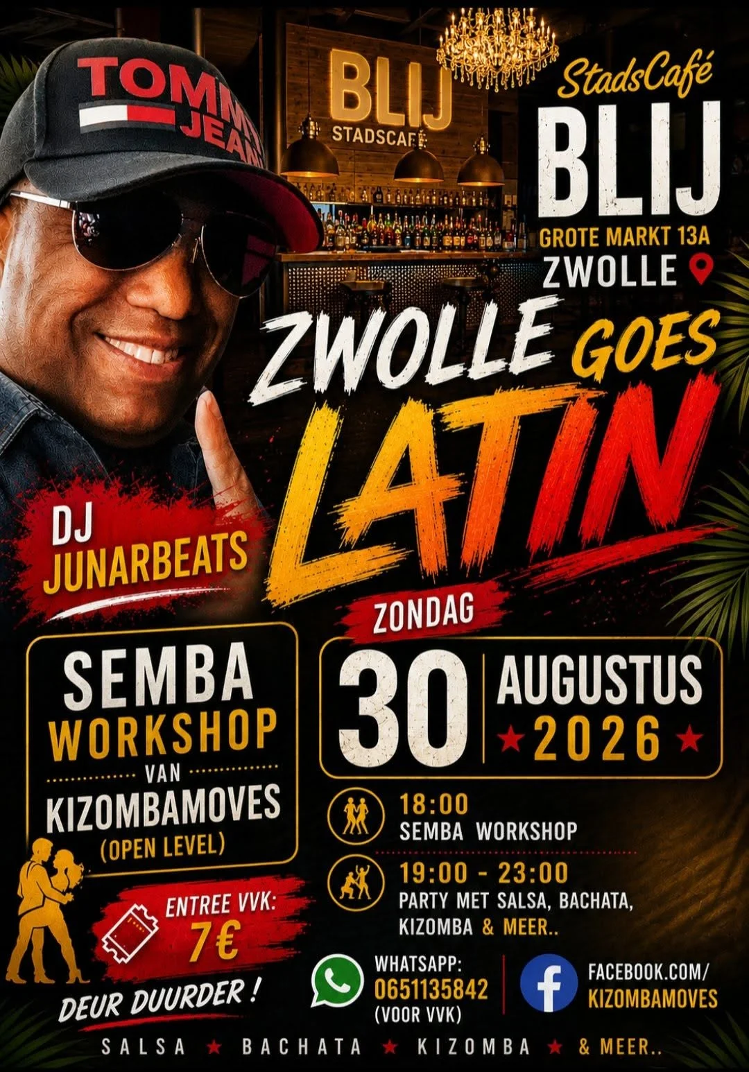 Kizomba at Stadscafé Blij Zwolle