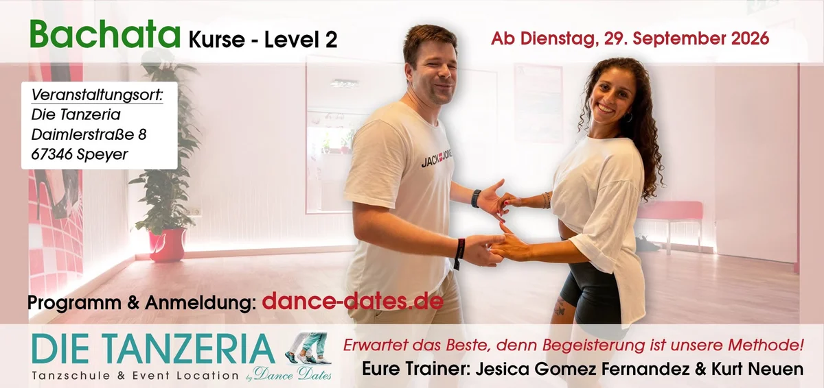 Neue Bachata Tanzkurs für leicht Fortgeschrittene / Mittelstufe in Speyer