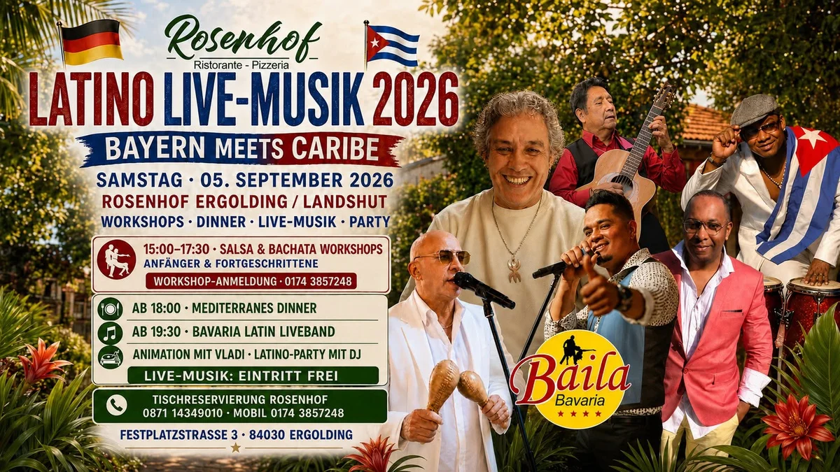 🔥 LATINO LIVE-MUSIK 2026 – ERGOLDING/LANDSHUT 🇩🇪🇨🇺