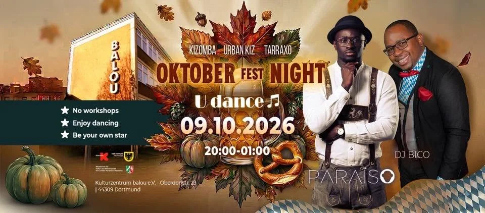 OKTOBER Fest NIGHT with DJ Paraiso & DJ Bico
