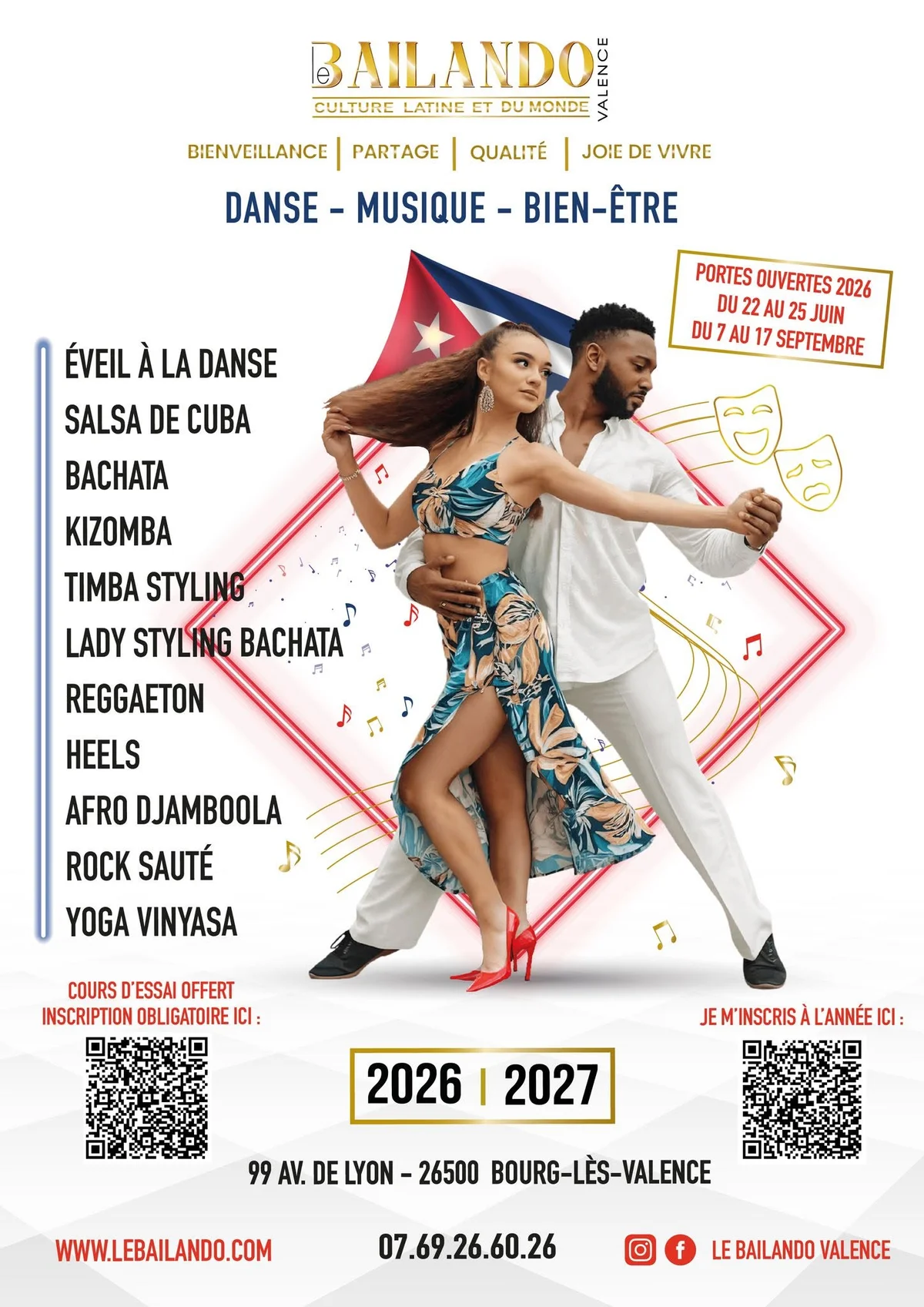 Salsa, Bachata & Kizomba at 99 avenue de Lyon , 26500 Bourg-lès-Valence, France, Bourg lès Valence