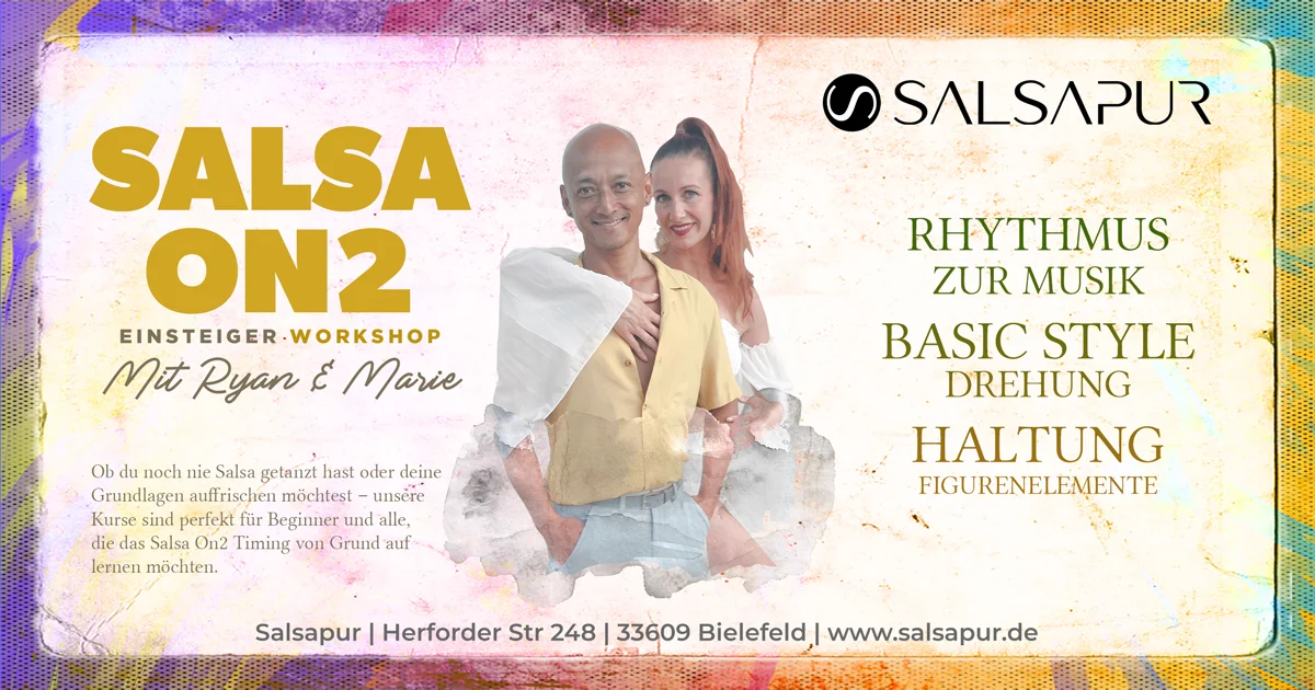✨Salsa On2 Workshop So 03.05.2026 für Beginner – Bielefeld ✨