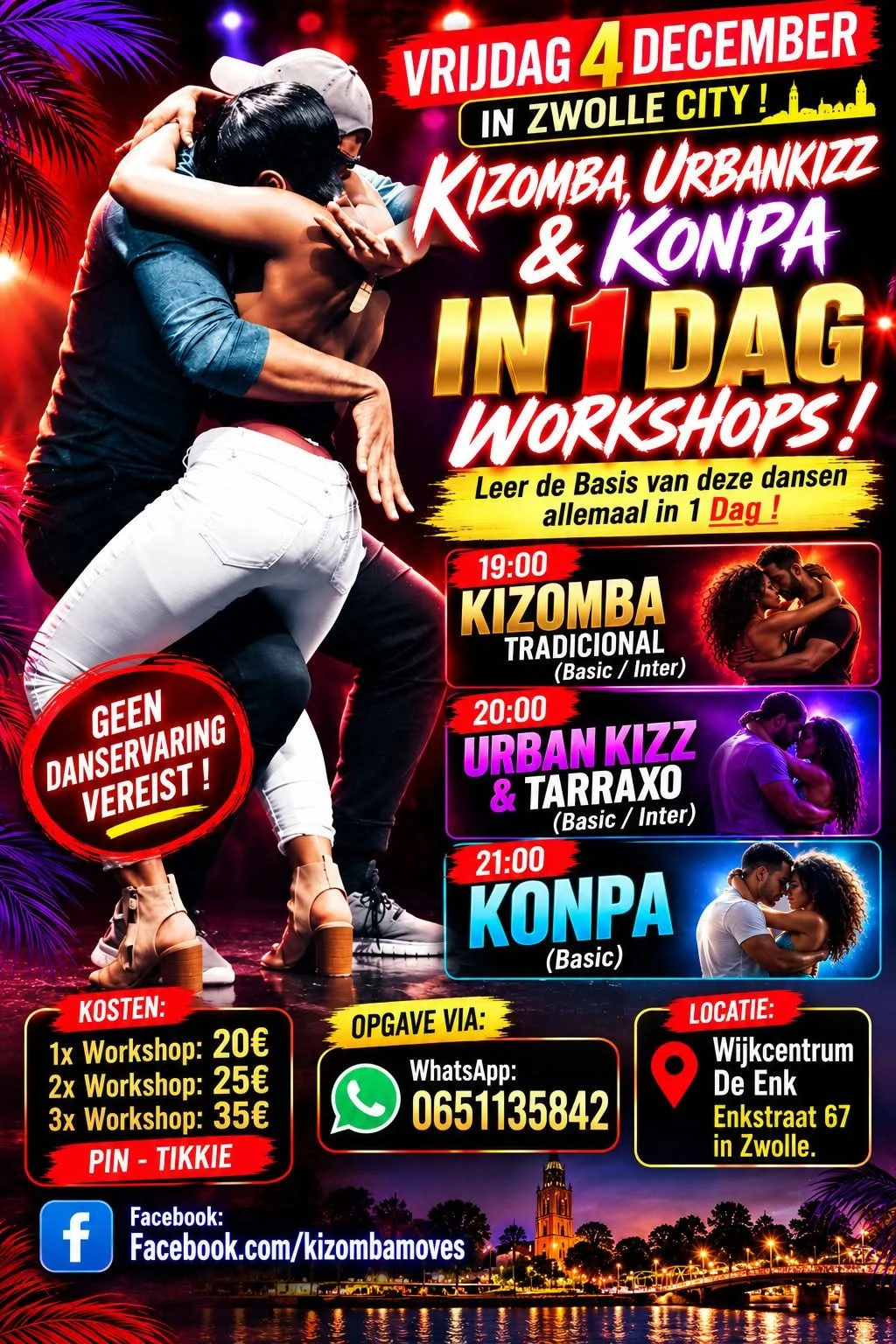 Salsa, Bachata & Kizomba at De Enk, Zwolle